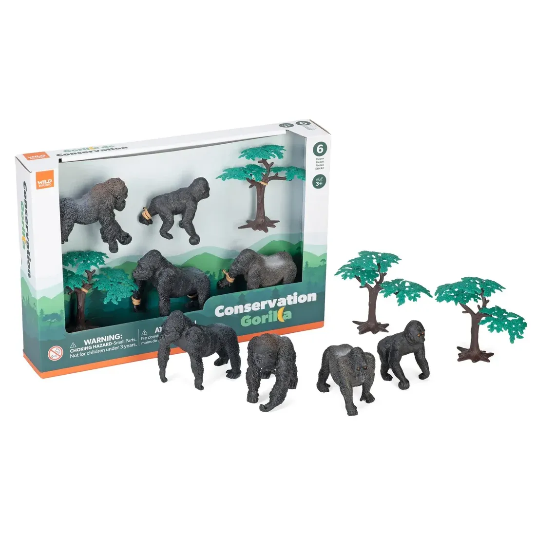 Box Set Conservation Gorilla Figurines