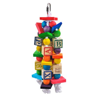 A &amp; E Cages Happy Beaks The ABC Blocks Bird Toy 1ea/One Size