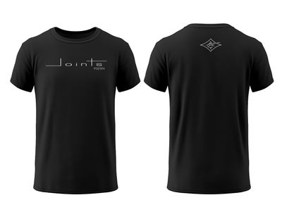 JOINTS T-SHIRT BLACK LOGO FRONT