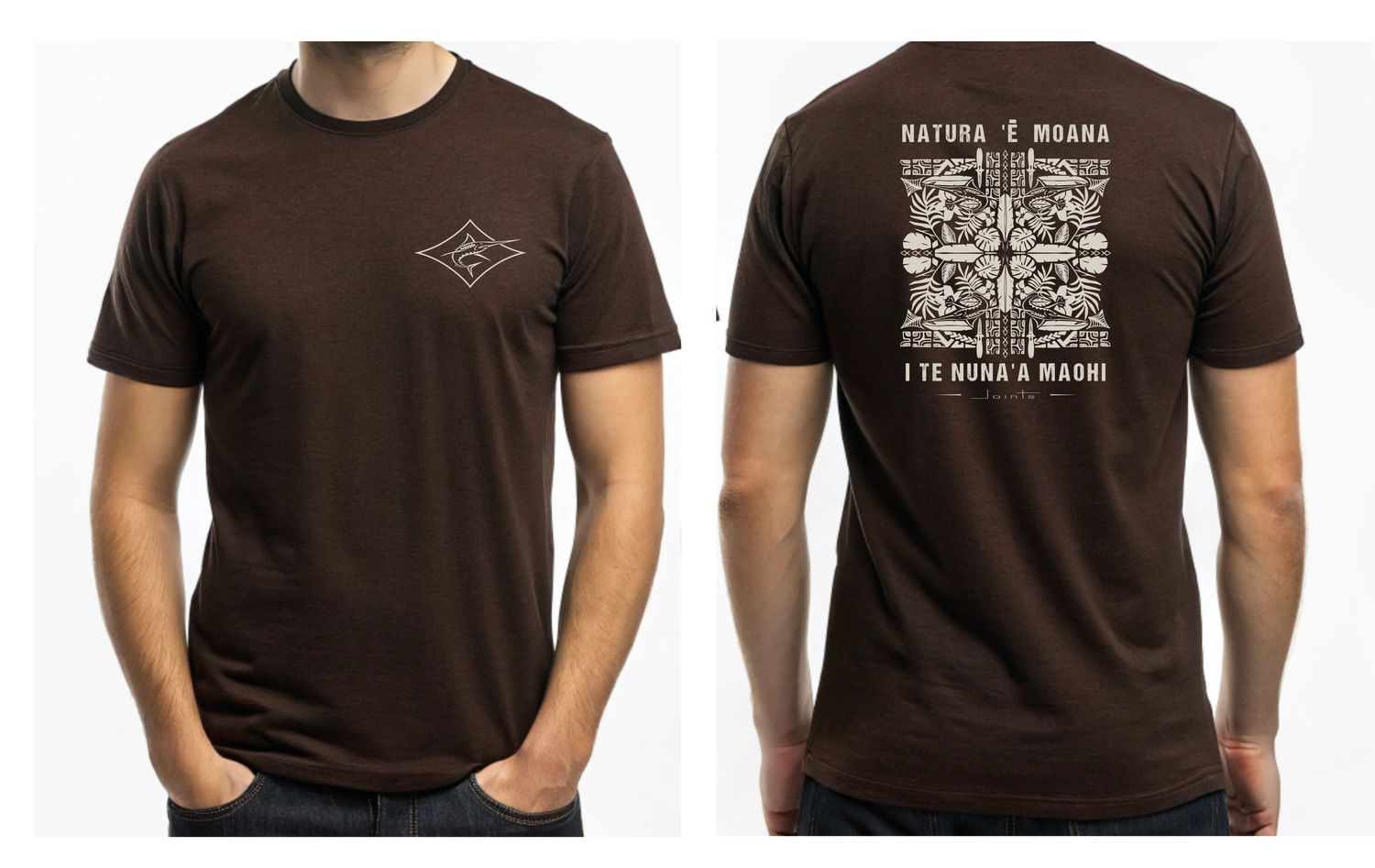 JOINTS T-SHIRT BROWN MA&#39;OHI