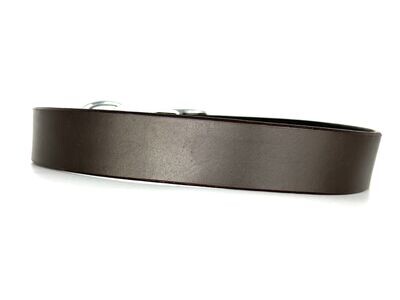 Soft Leather Buckle Collar - Handstitched with Stainless Steel hardware