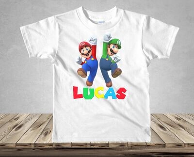 Super Mario BOYS Custom Printed Shirt