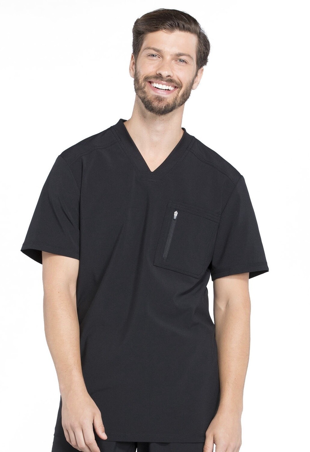 Infinity Men&#39;s Tuckable V-Neck Top, Color: Black, Size: X Small