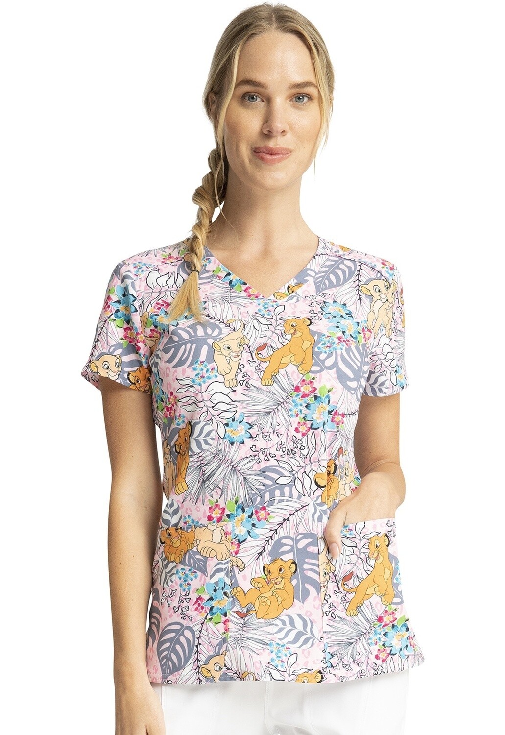 Cherokee V-Neck Print Jungle Pals