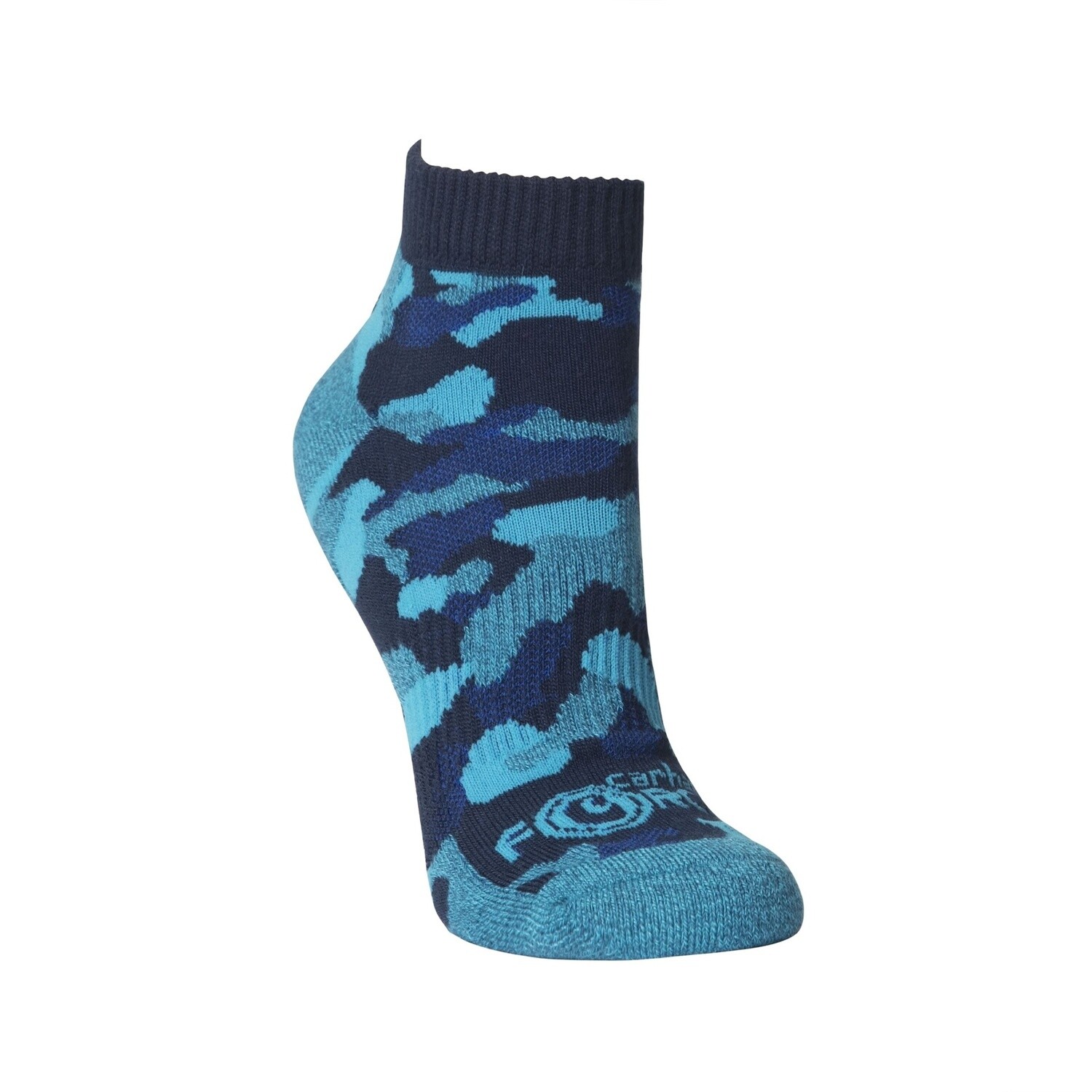 Carhart Women&#39;s Force 3-pack Low Cut Camo Sock, Color: Teal, Size: OS