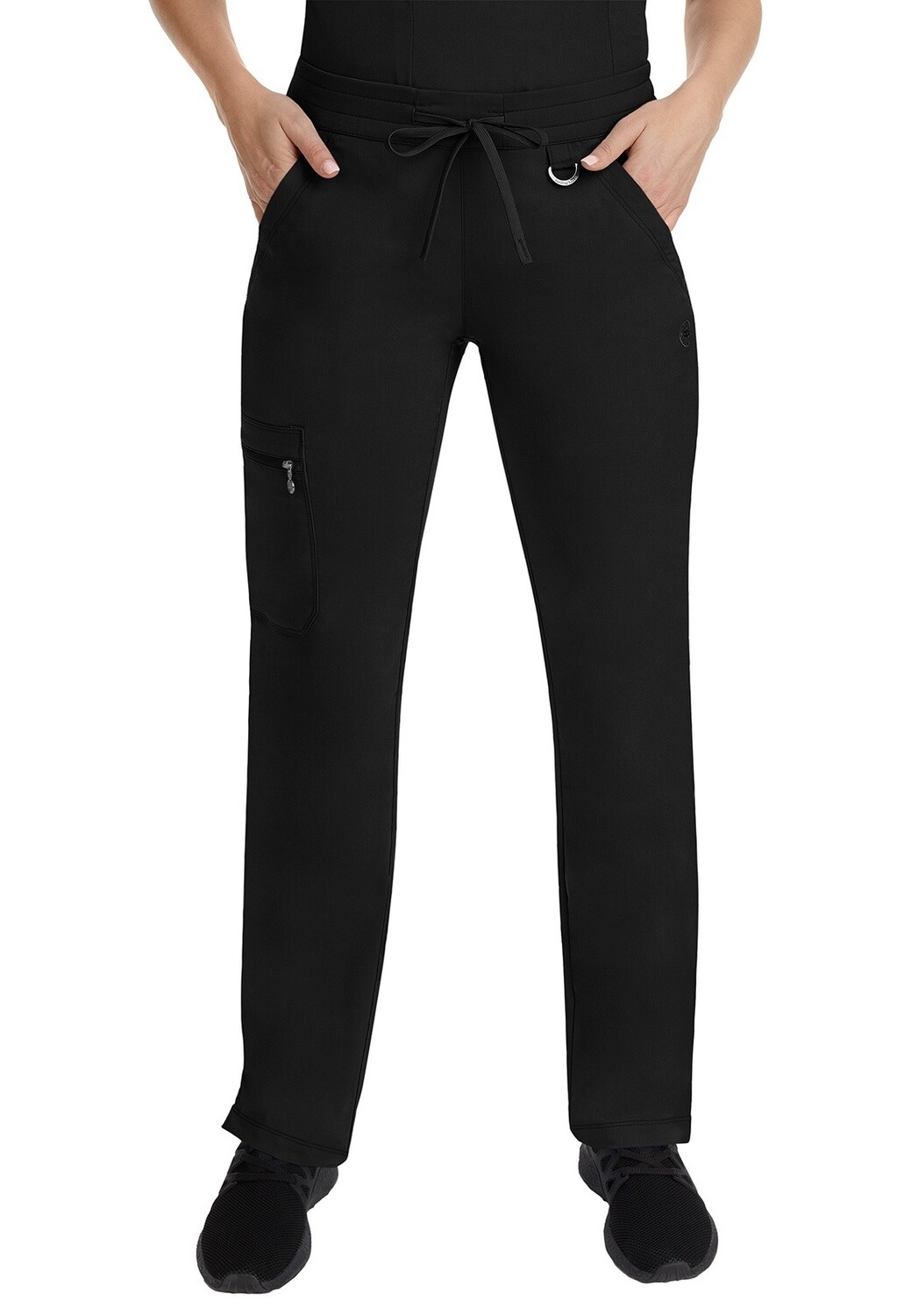 Healing Hands Tamara Elastic Back Convertible Drawstring Pant Tall, Color: Black, Size: X Small Tall