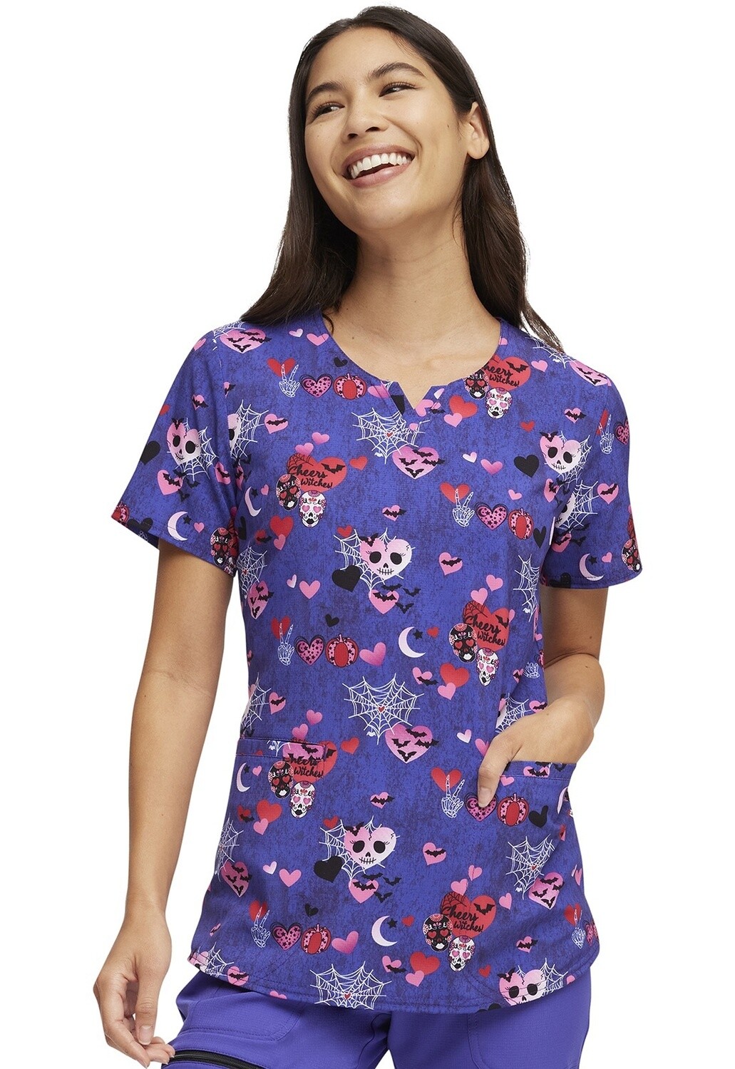 HeartSoul Women&#39;s V-Neck Prints Cheers Witches