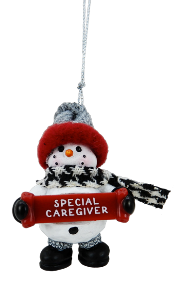 Special Caregiver Snowman Ornament