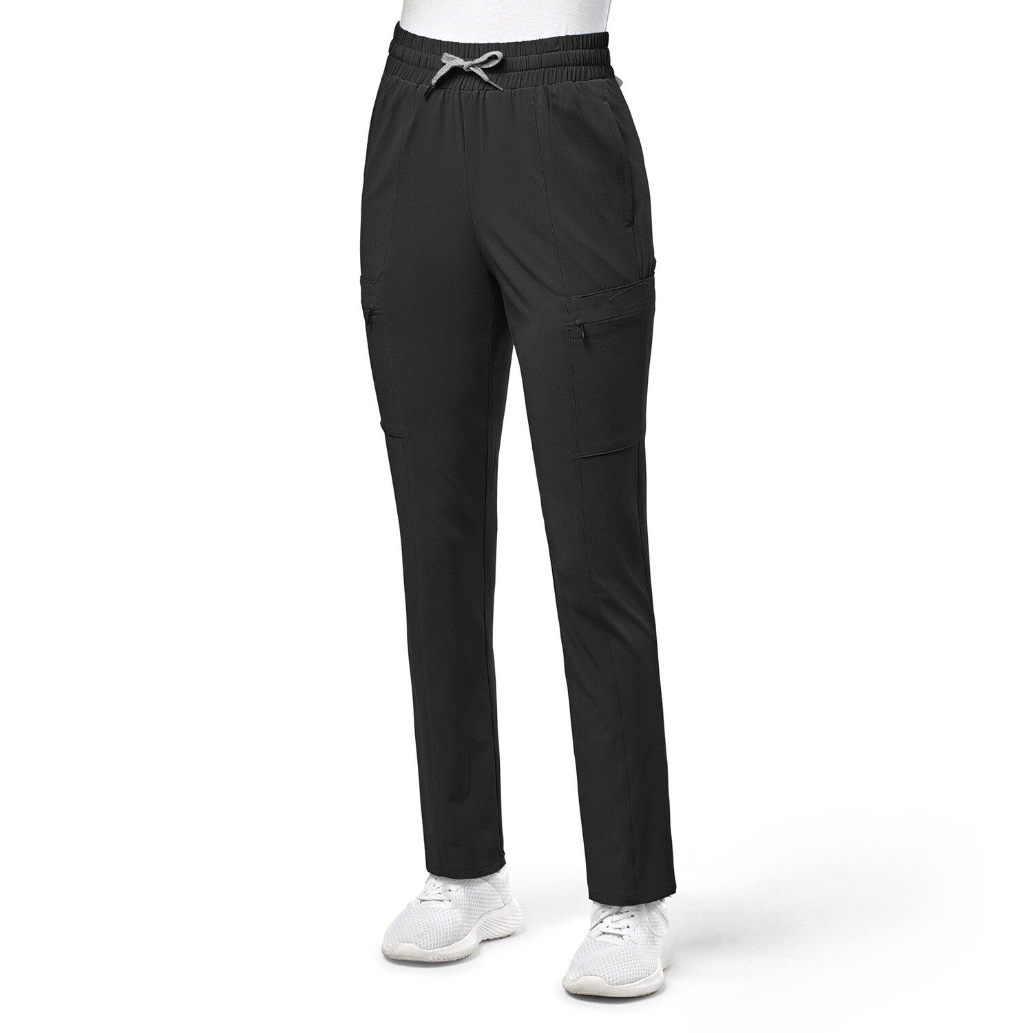 WonderWink Renew Women&#39;s High Waist Slim Leg Cargo Pant Petite