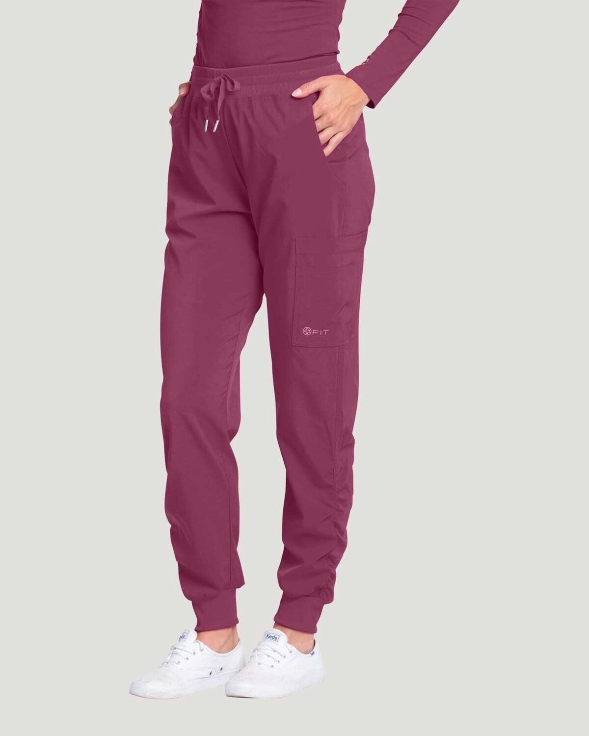 White Cross FIT Athletic Jogger with Ruching RASP