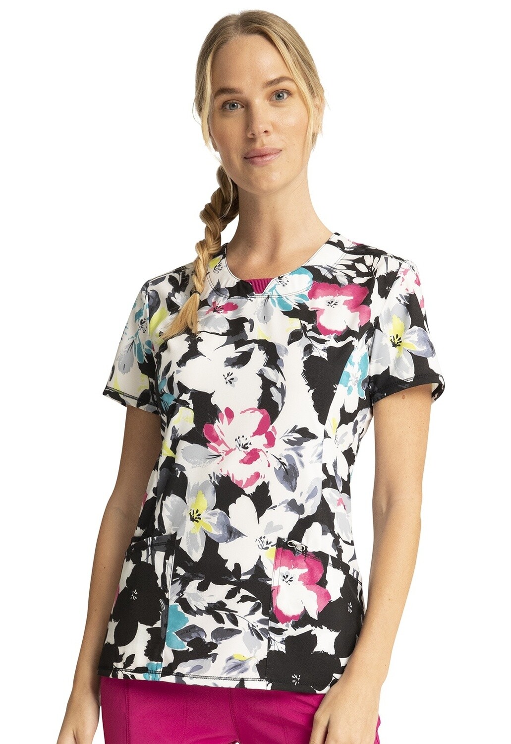 Infinity Round Neck Top Print