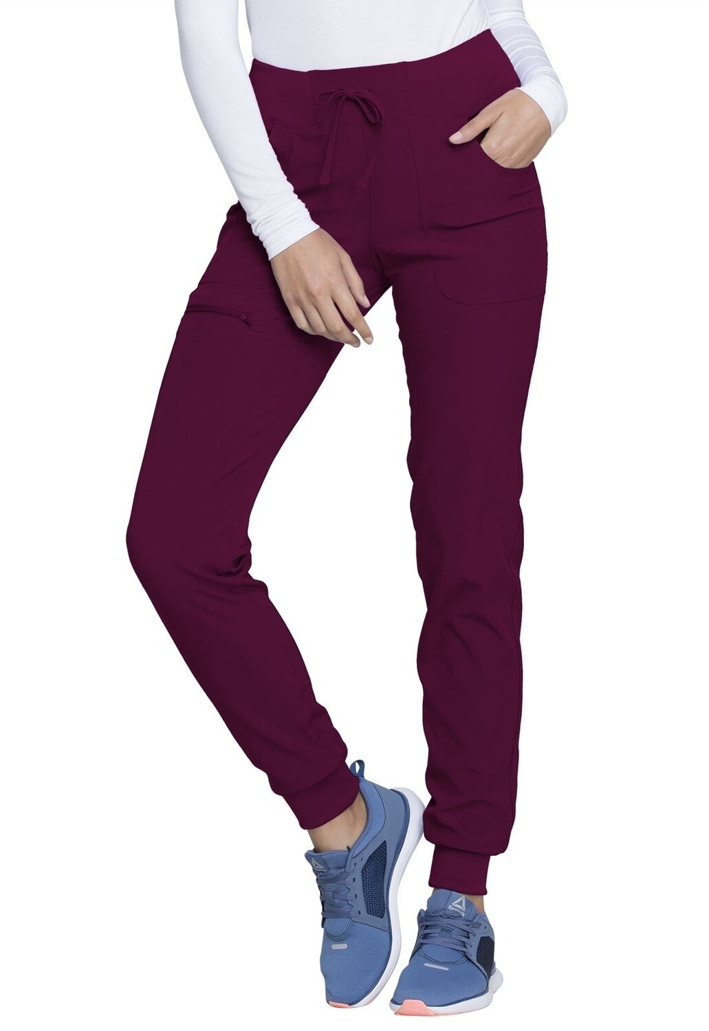 HeartSoul Break On Through Drawstring Jogger Petite, Color: Wine, Size: 2X Small Petite