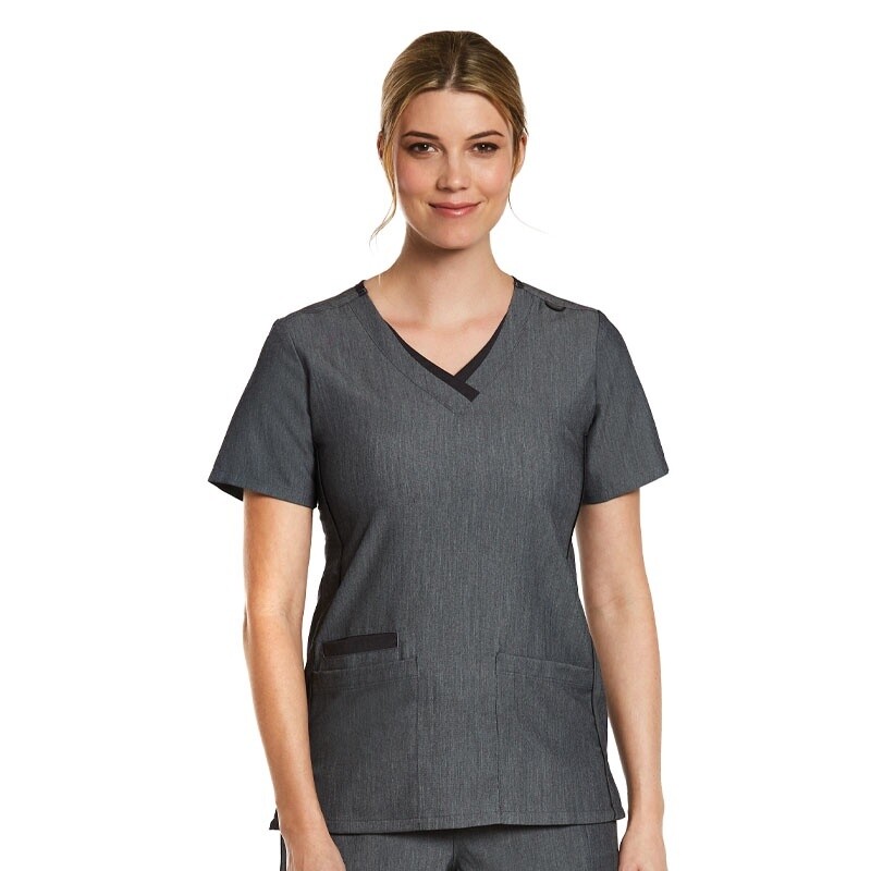 Maevn Women&#39;s Matrix Pro Contrast Double V-Neck Top