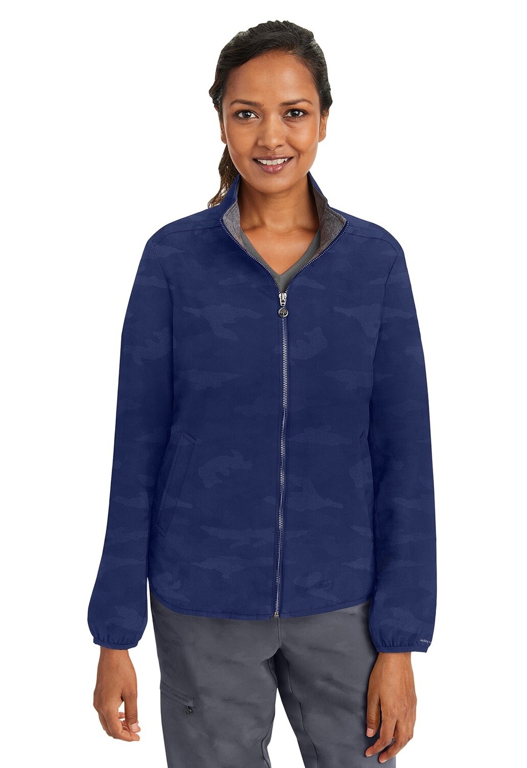 Healing Hands Destiny Camo Jacket, Colour: Navy, Size: Xtra Small