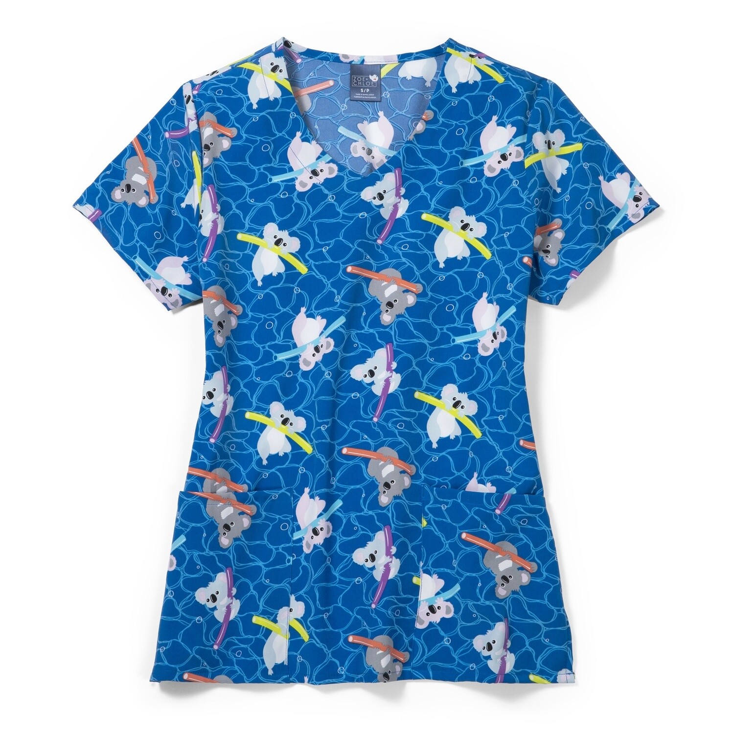 ZAC Printed V-Neck Top Koala Float