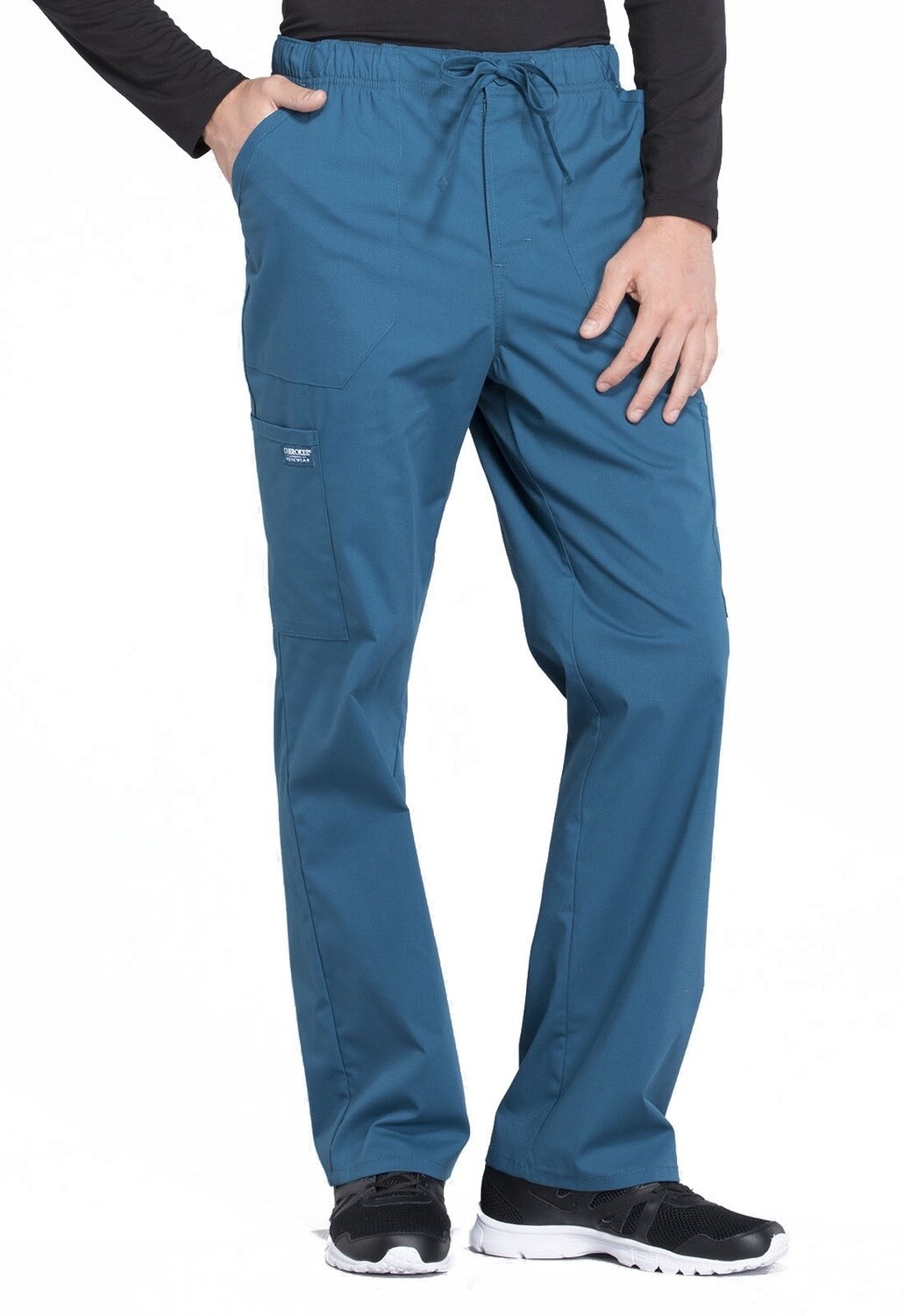Cherokee WW Professionals Men&#39;s Tapered Leg Fly Front Cargo Pant