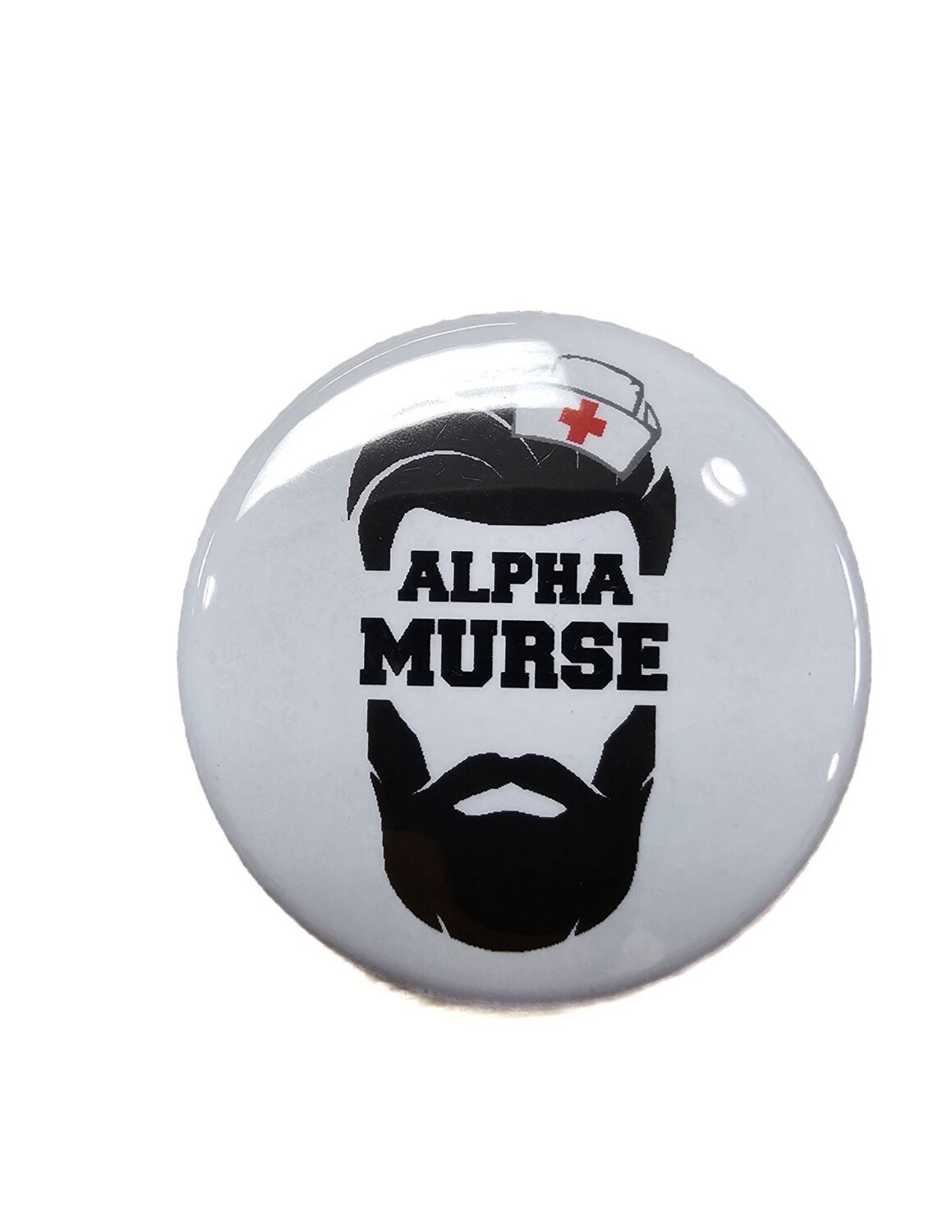 Badge Grafix Print Buttons, Color: Alpha Murse, Size: OS