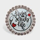 Badge Glam Velcro, Color: Scrub Life, Size: OS