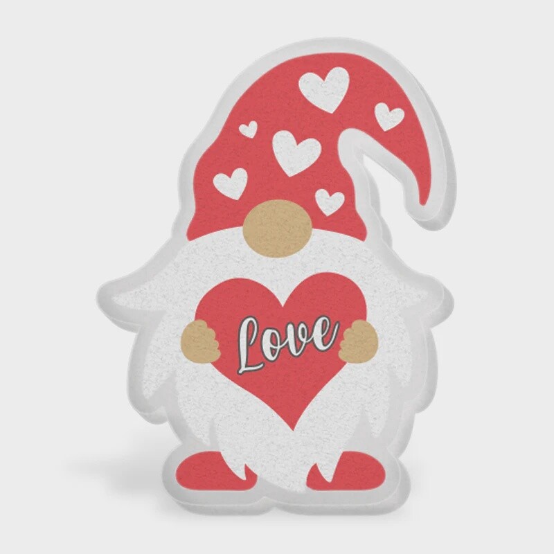 Badge Interchangeable Acrylic, Color: Gnome Love, Size: OS