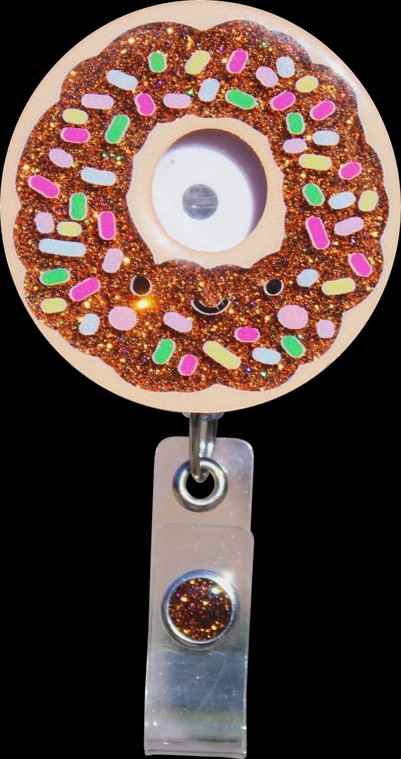 Glitterific Badge Reels, Colour: Donut