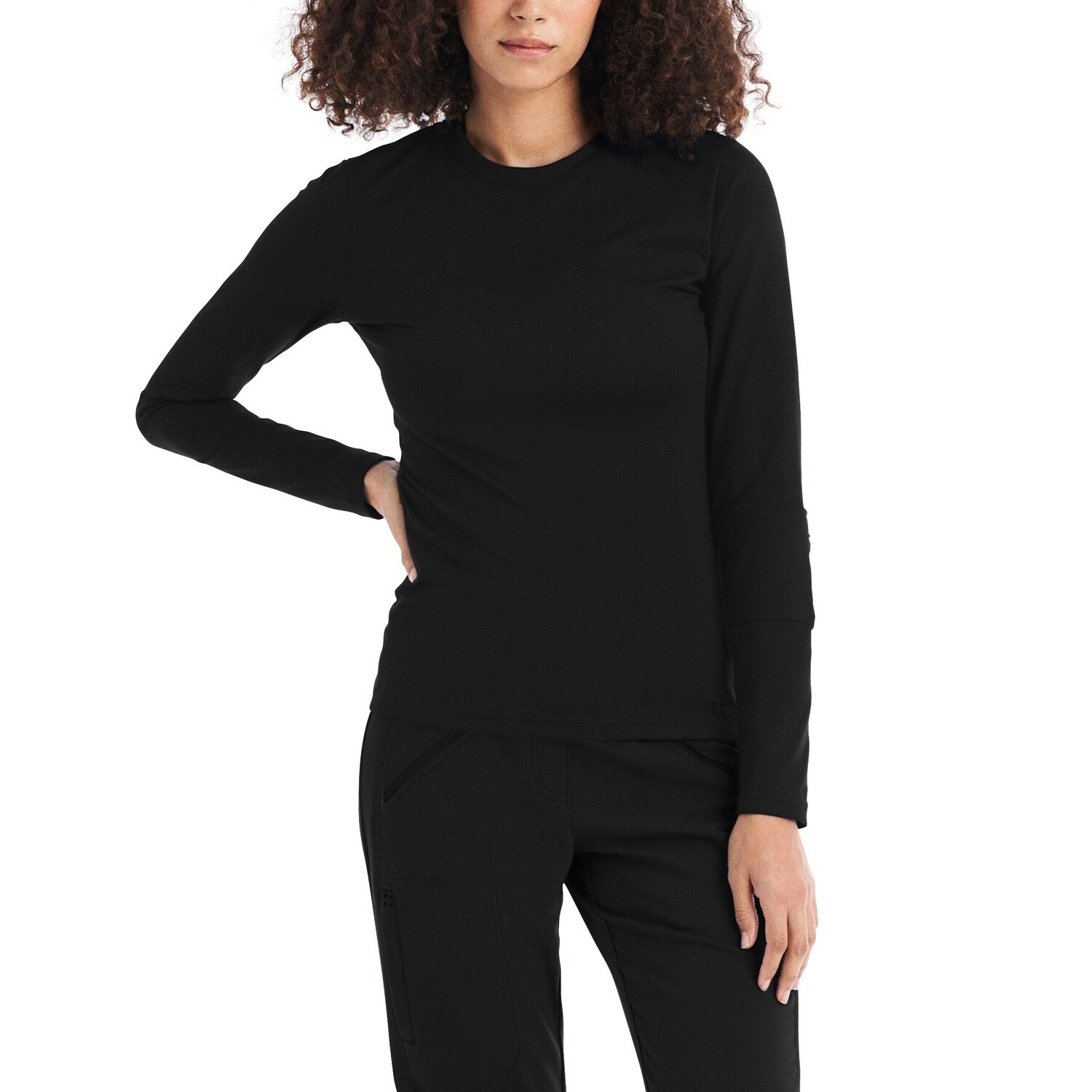 White Cross Craft Women&#39;s Zip Pocket Underscrub, Colour: Black, Size: Large