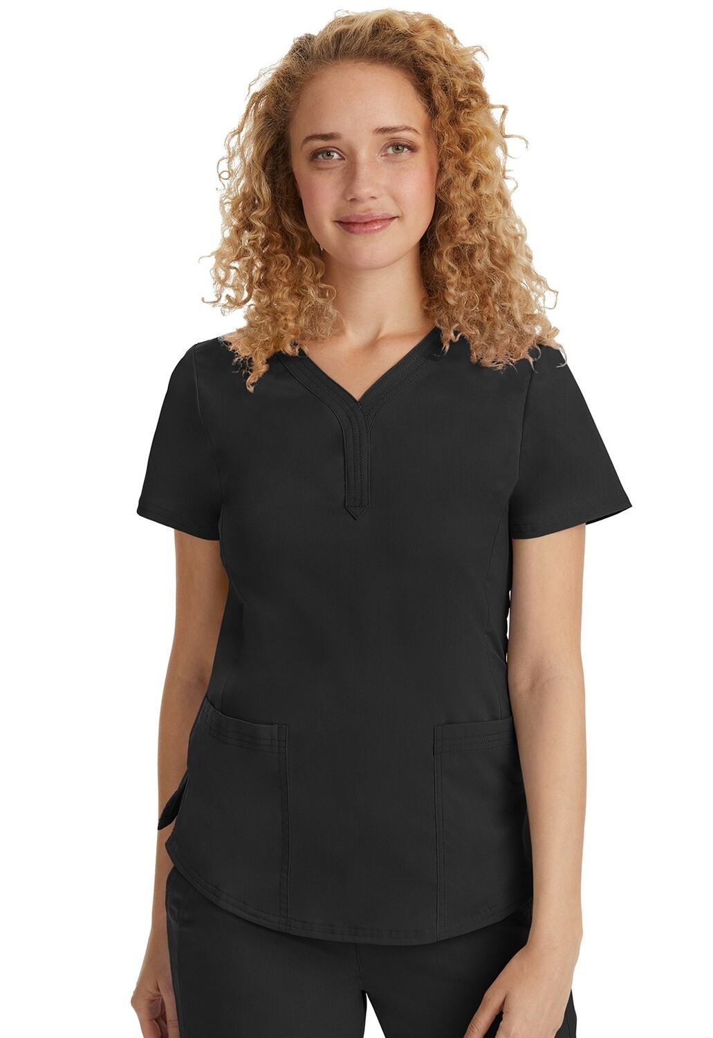Healing Hands Jane Triple Needle Y-Neck Top