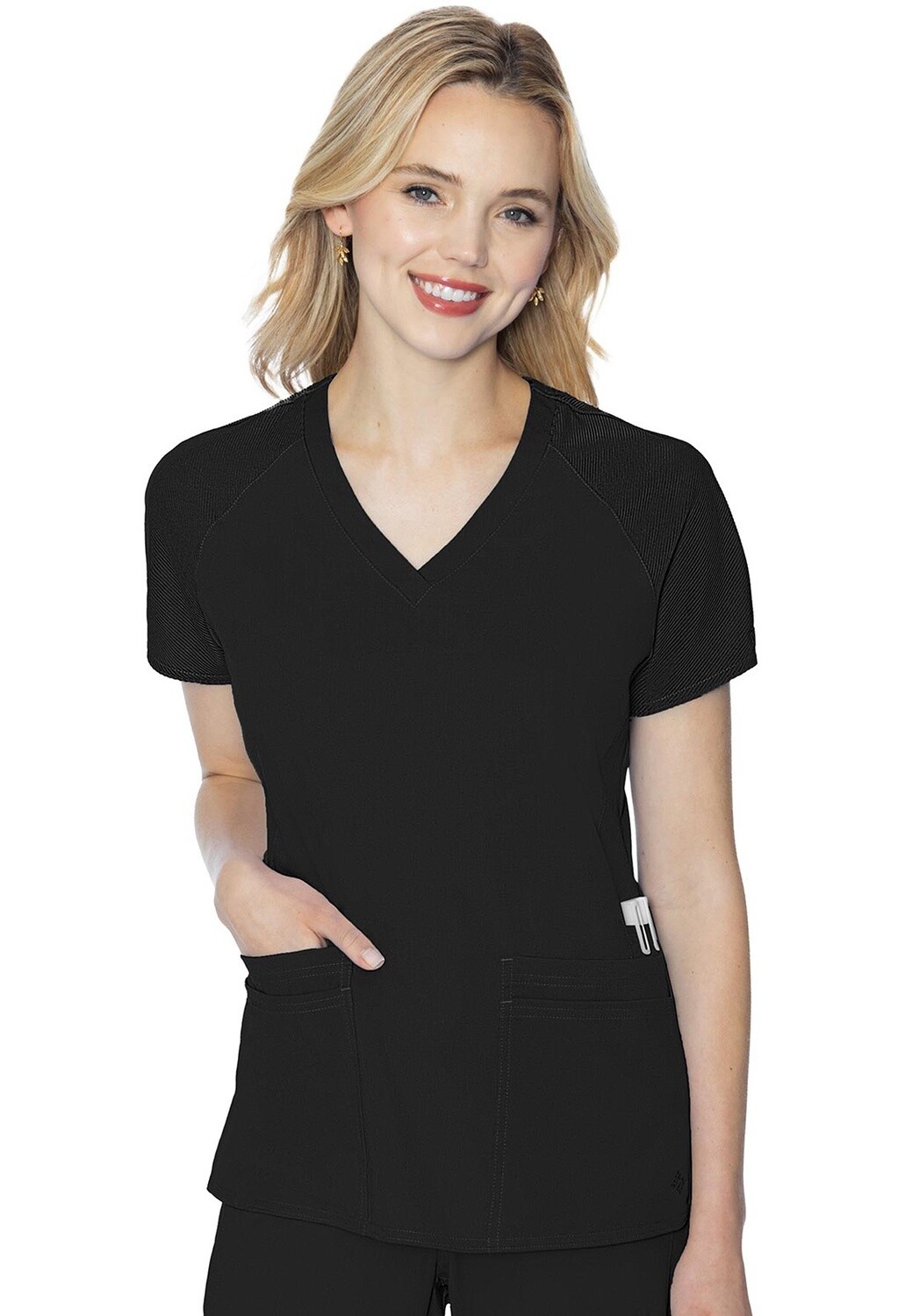 MC Touch Women&#39;s Raglan Sleeve V-Neck Top