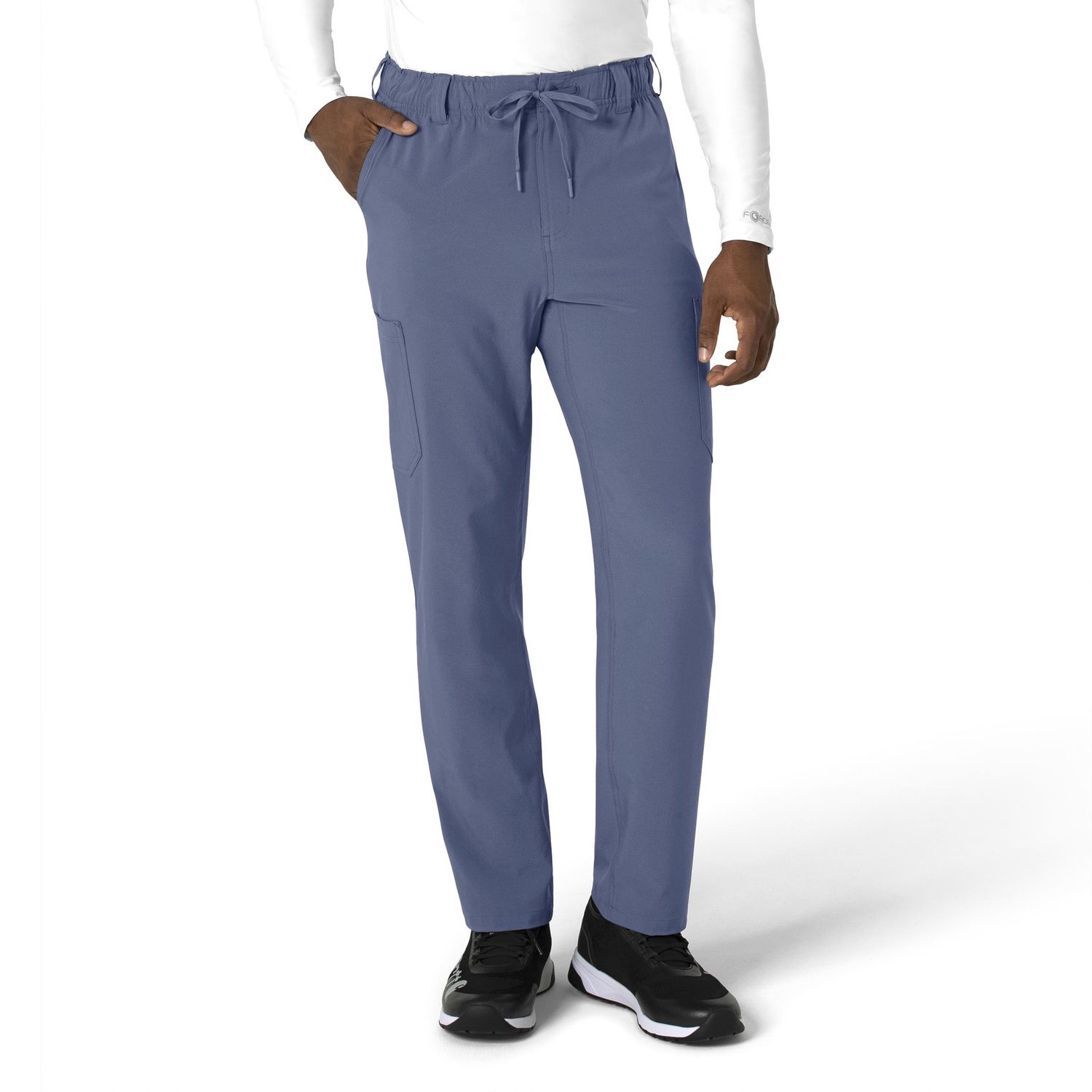Carhartt Force Cross-Flex Men&#39;s Straight Leg Scrub Pant, Colour: Riverside, Size: Small