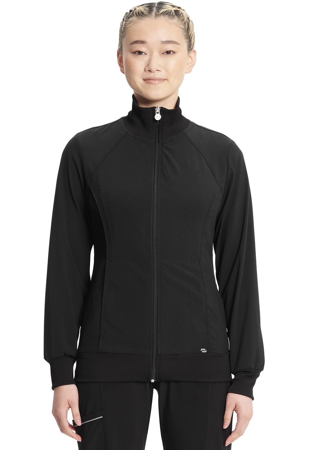 Infinity Women&#39;s Zip Front Jacket, Colour: Black