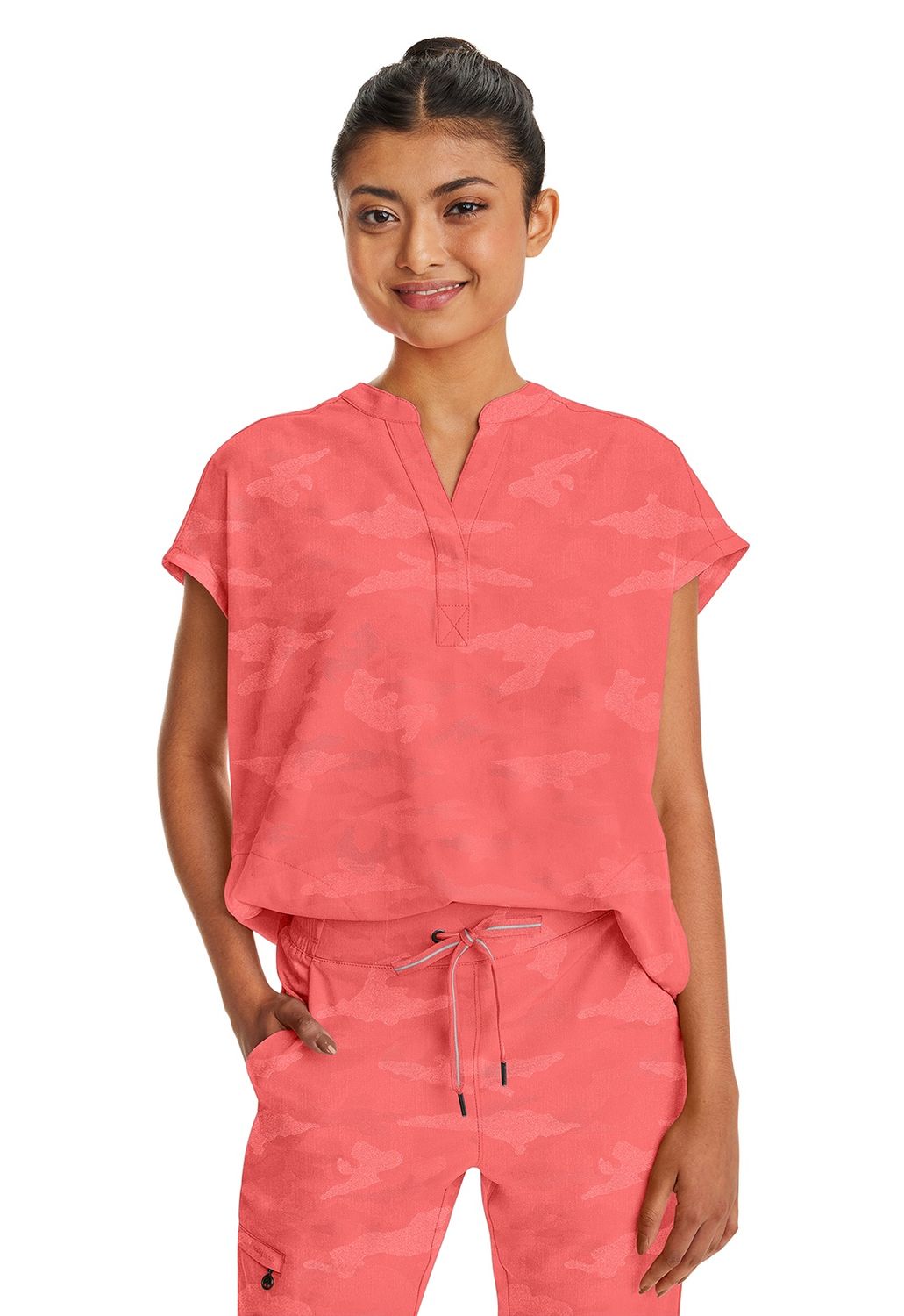 Healing Hands Women&#39;s Journey Camo Top in Sunset