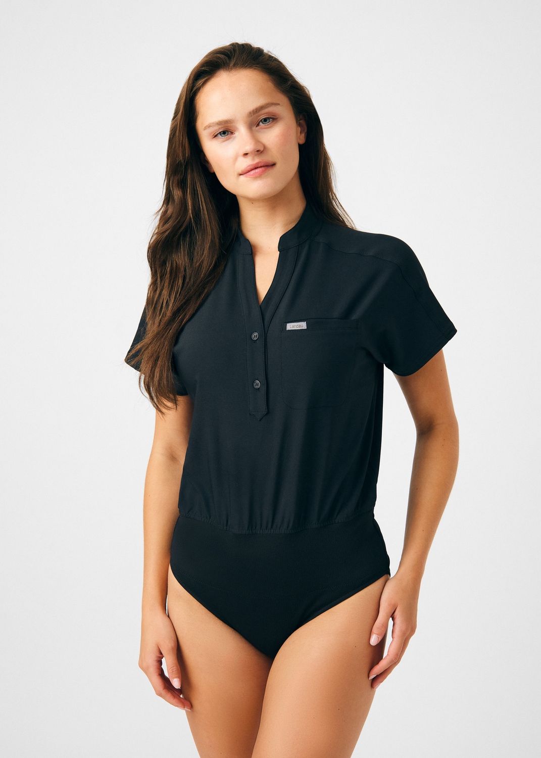 Landau Forward Women&#39;s Bodysuit, Colour: Black, Size: 2X Small