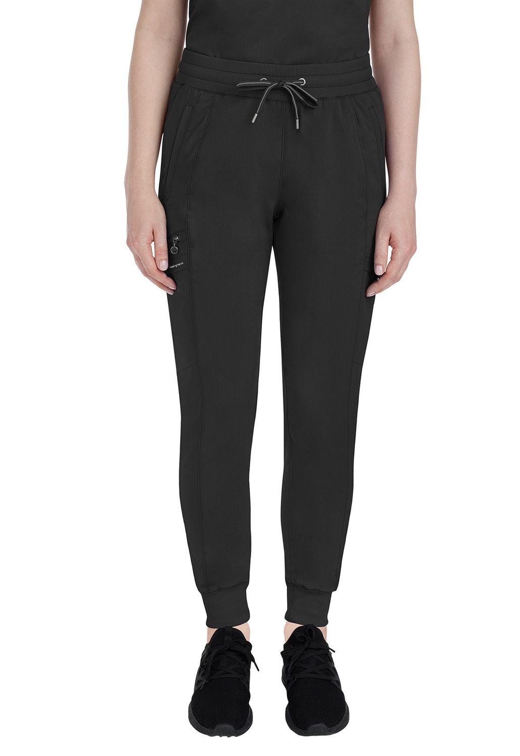 Healing Hands Toby Elastic Drawstring Jogger, Color: Black, Size: X Small