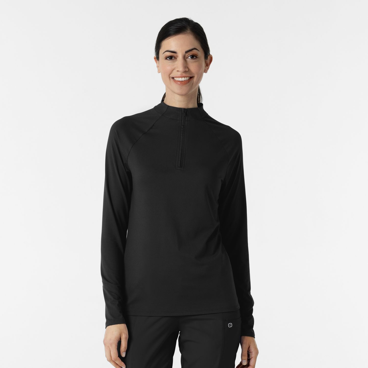 Wink Women&#39;s Watch Window Quarter Zip Top