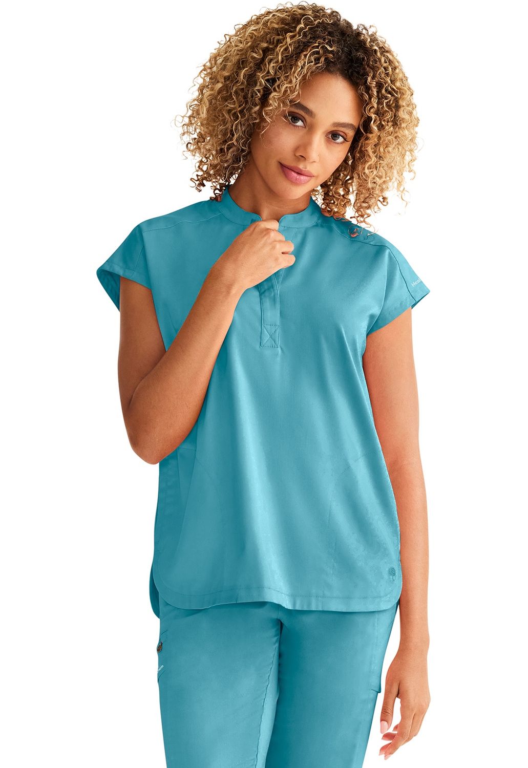 Healing Hands Journey Top Spectra Blue, Colour: Spectra Blue, Size: X Small
