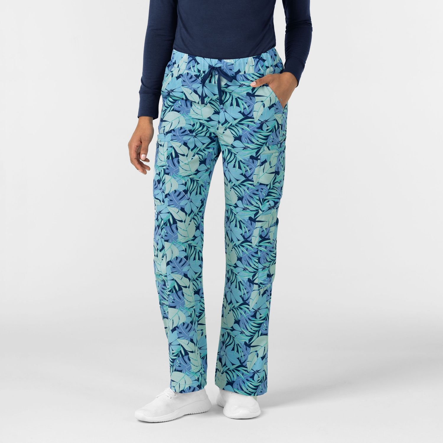 Wink  Fashion Prints Women&#39;s Printed Double Cargo Breezy Palms, Size: X Small, Colour: Breezy Palms