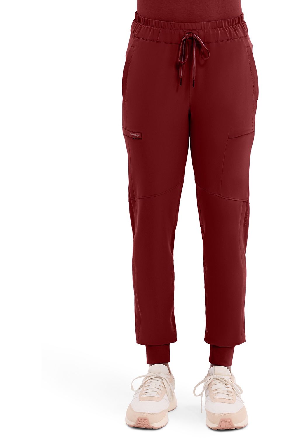 Healing Hands  Women&#39;s Naya Jogger in Garnet Red Petite, Colour: Garnet Red, Size: X Small Petite