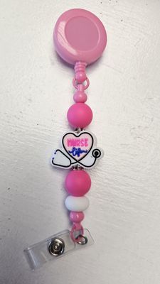 Silicone Bead Retractable Badge Reels