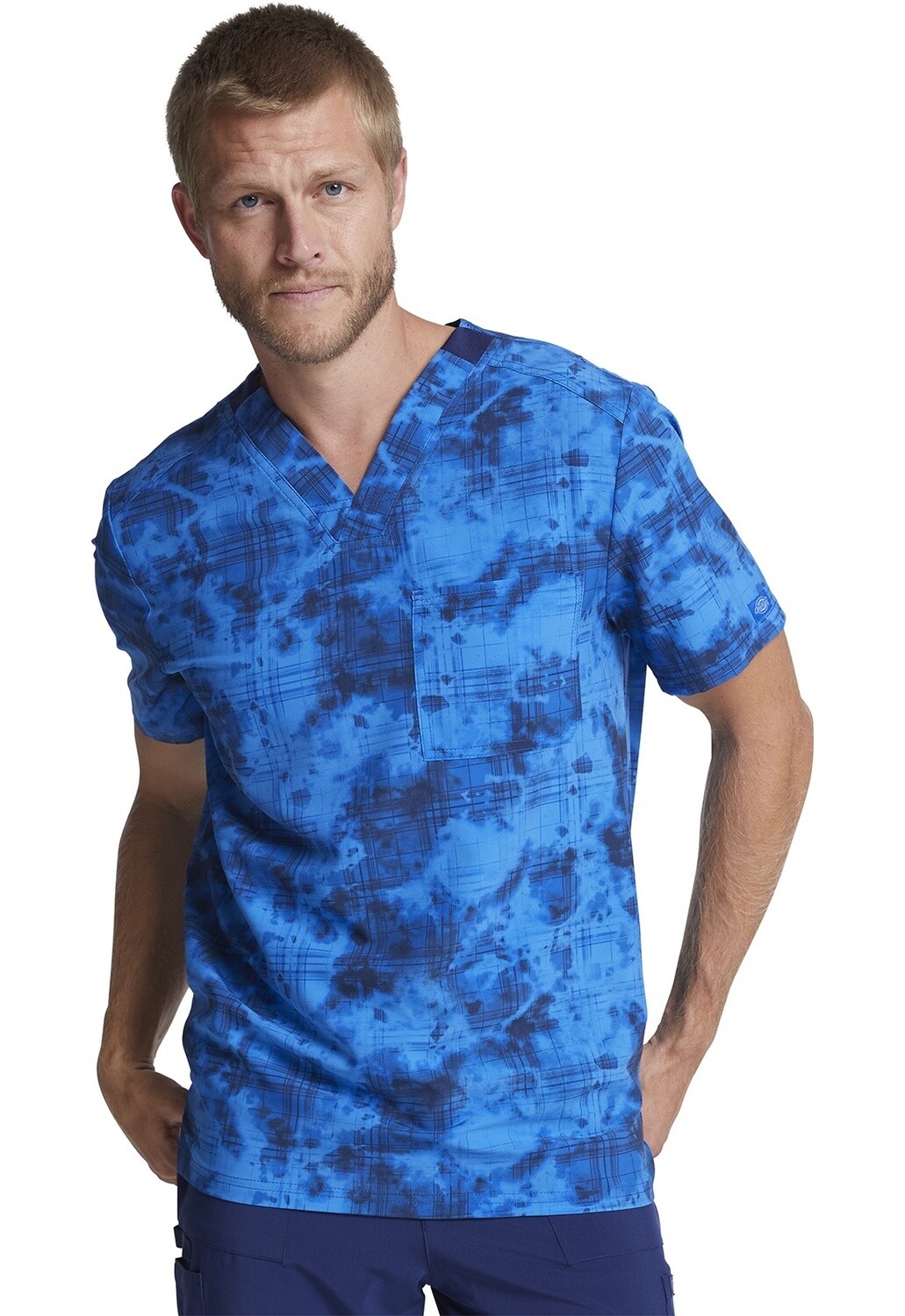 Dickies Prints  Men's V-Neck in Top in Tie Dye Twist