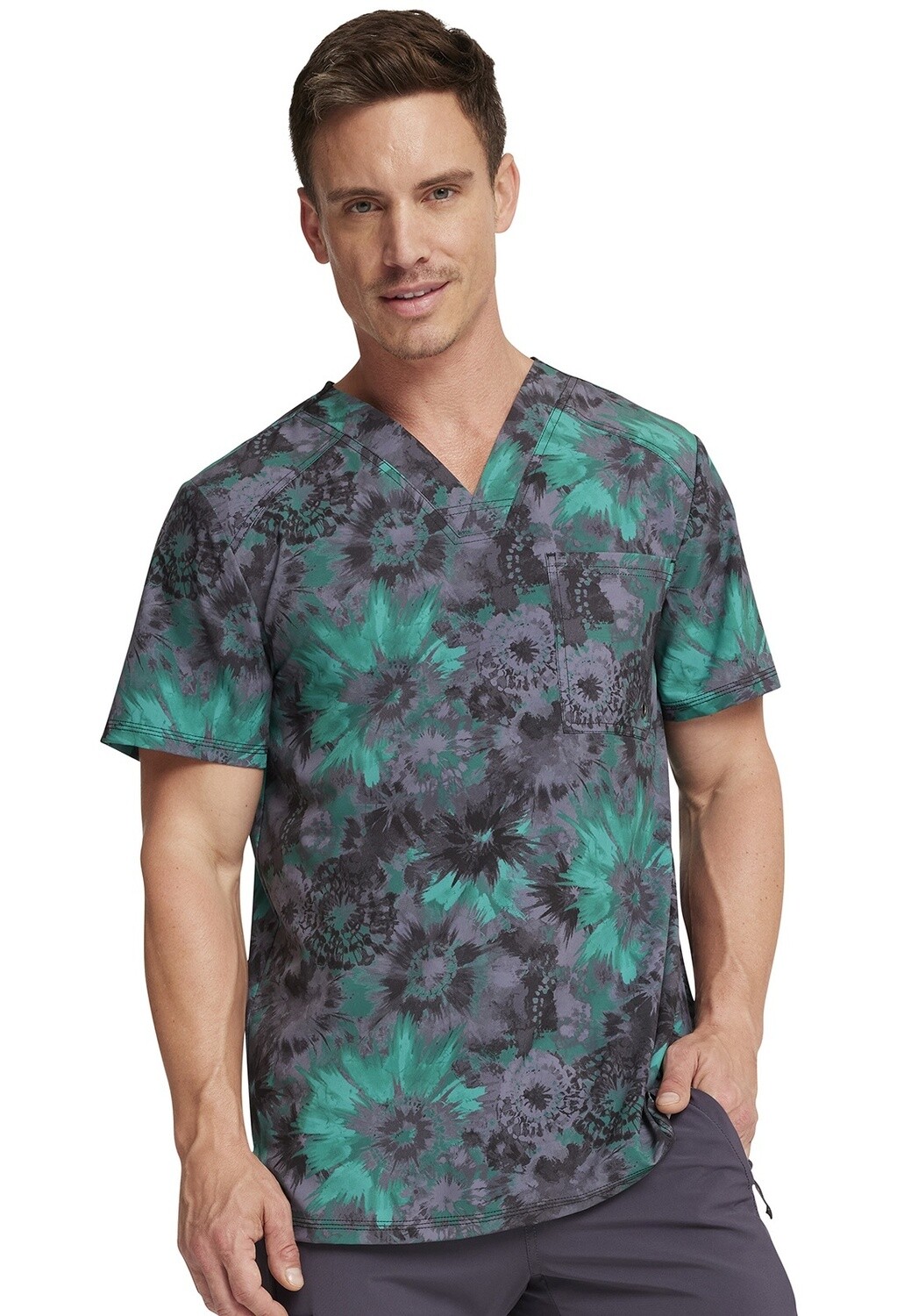 Infinity Men's V-Neck Texture Burst