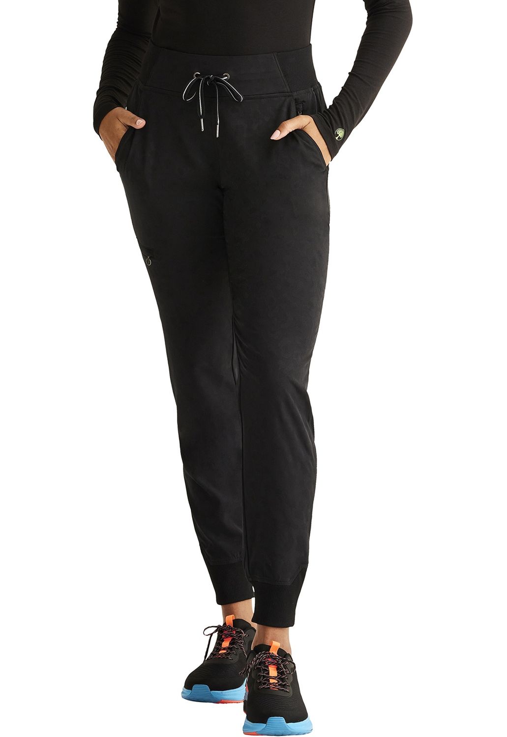 Healing Hands Women's Trinity Jogger, Colour: Black Leopard, Size: X Small