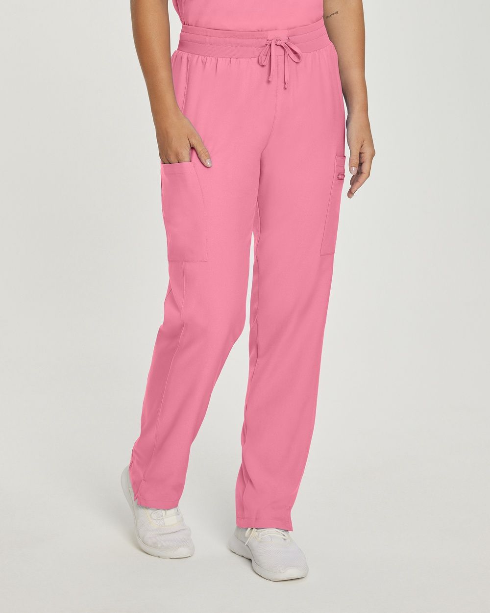 Landau Forward Comfort Stretch Wmns Convertible Cargo Pant Seasonal Colours, Colour: Rose Quartz, Size: 3X Large