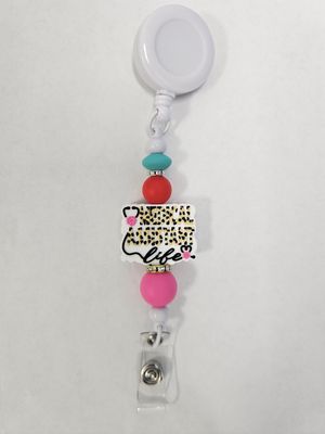 Silicone Bead Retractable Badge Reels