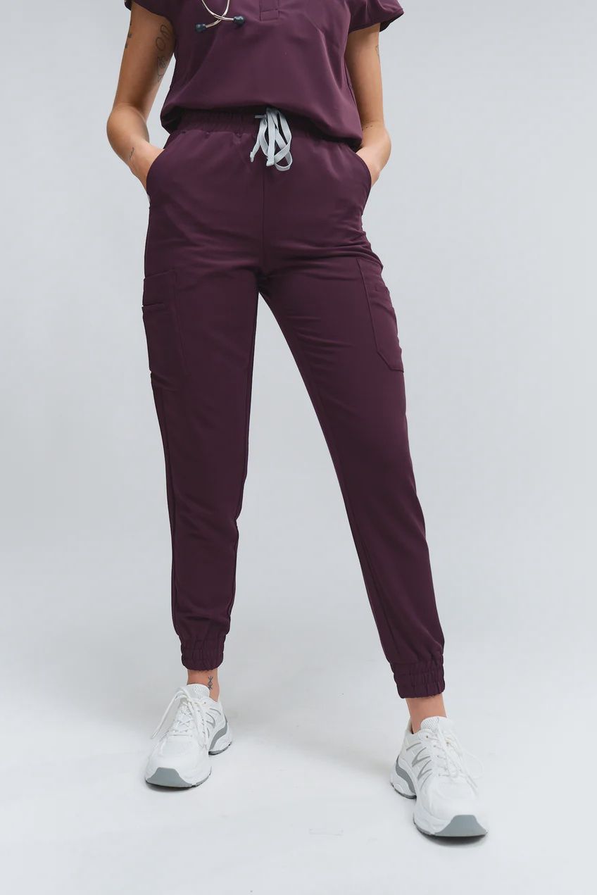 Joiia Women's Anastasia 8 Pocket Jogger, Colour: Royal Purple, Size: X Small