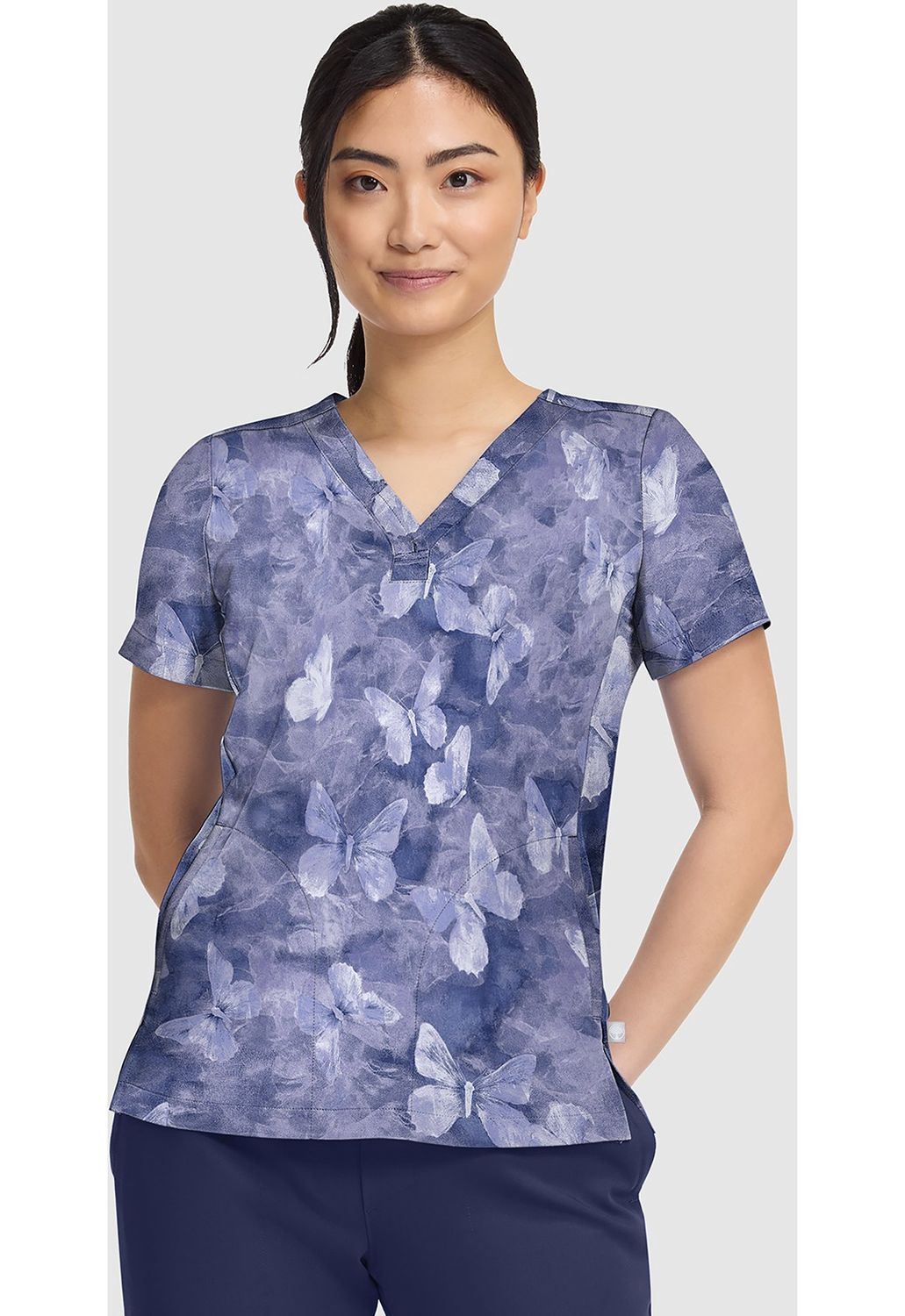Healing Hands Prints Briana Print Top in BUTTERFLY SPIRIT