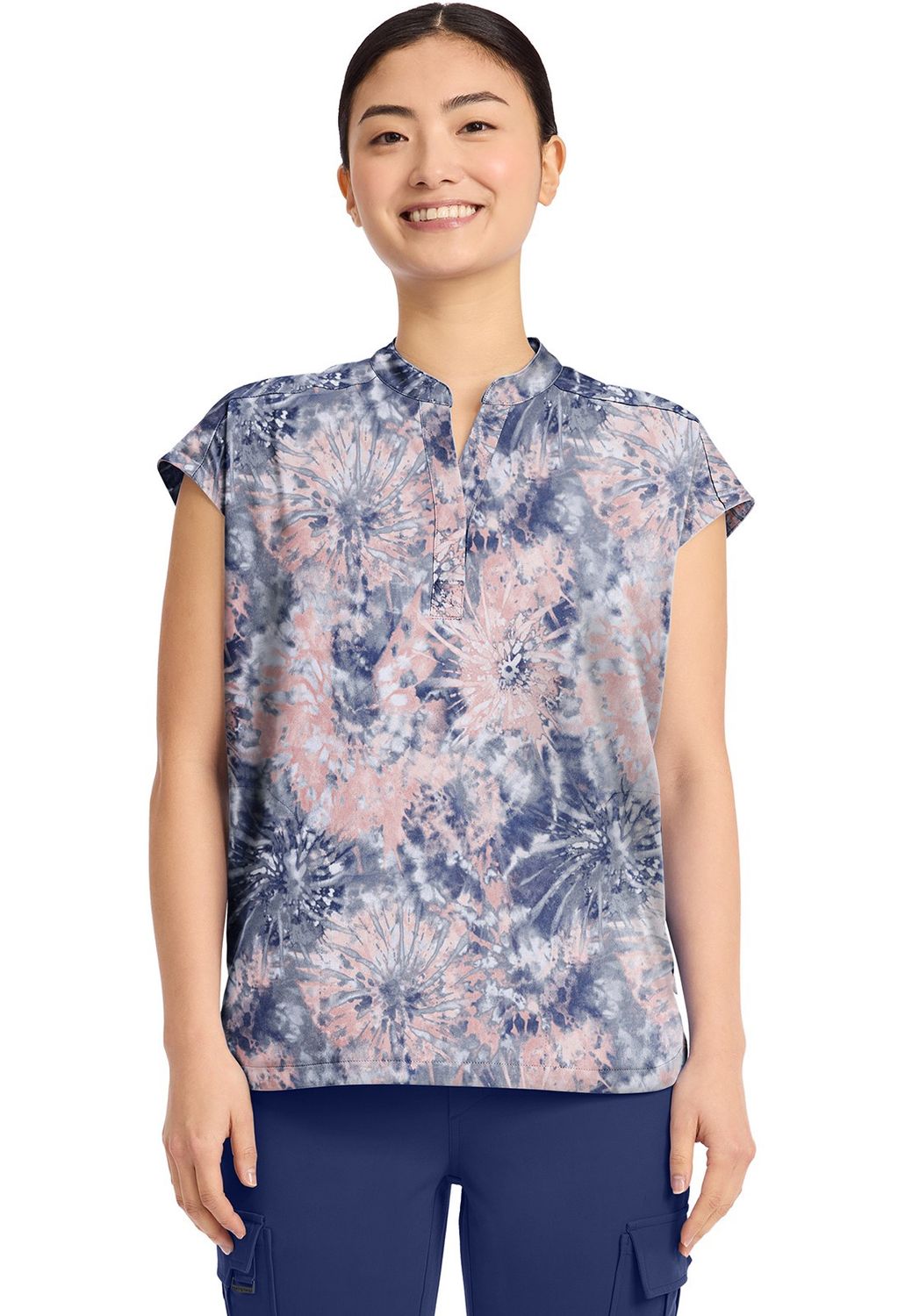 Healing Hands Quest Journey Top in Twilight Tie Dye