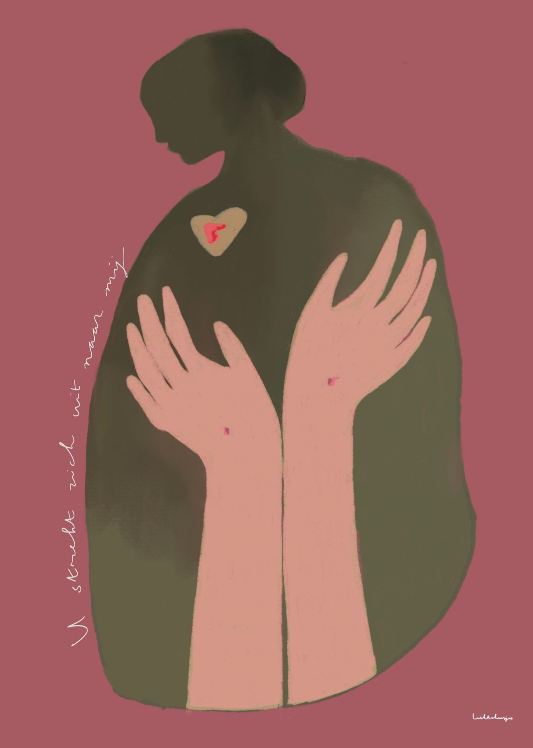 U strekt zich uit naar mij