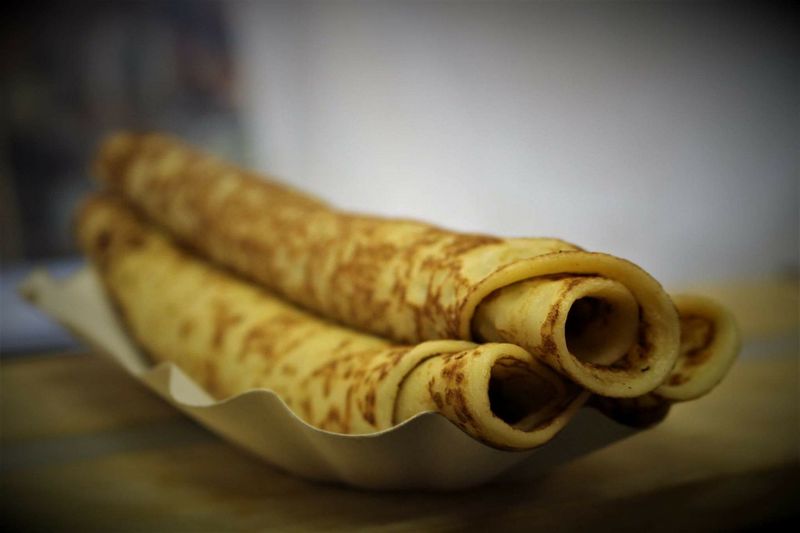 Pannenkoeken met lichtmis