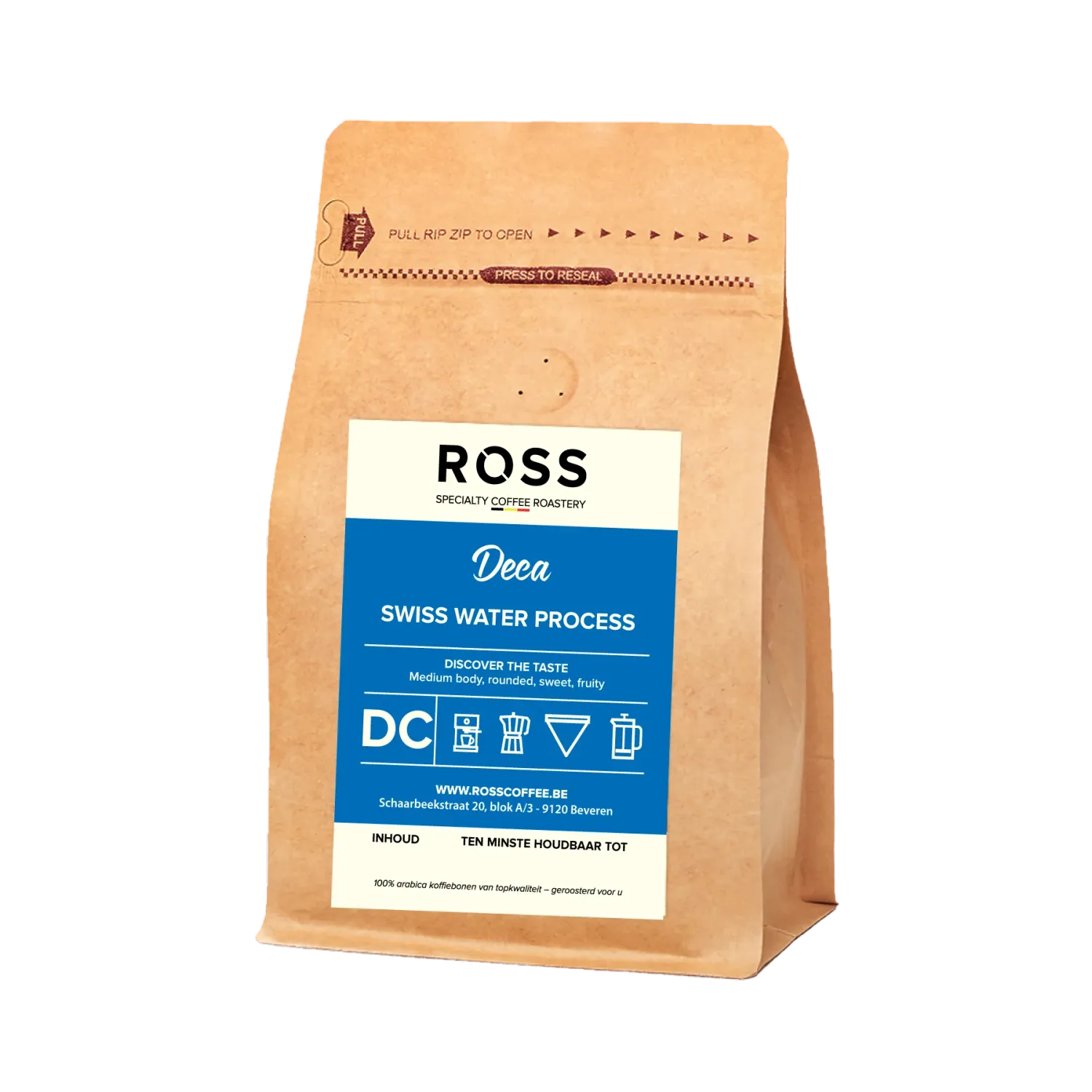 Koffie Ross - décafeïne