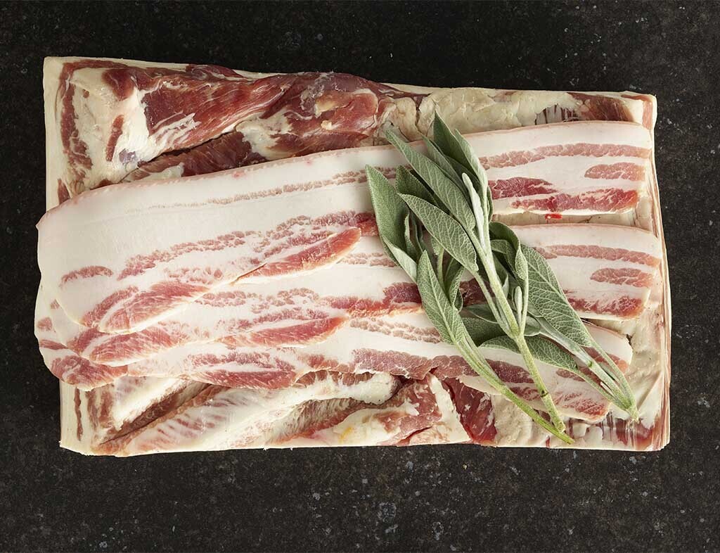Bagynspek gezouten en gerookt