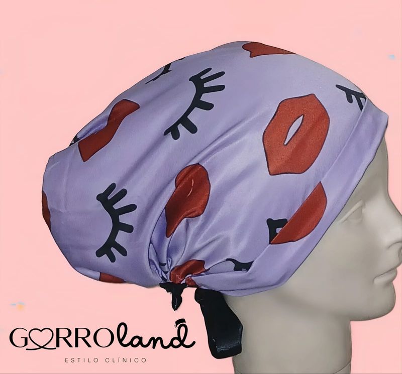 OJITOS Y LABIOS FONDO LILA